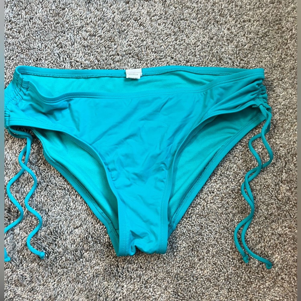women’s blue bikini bottoms!